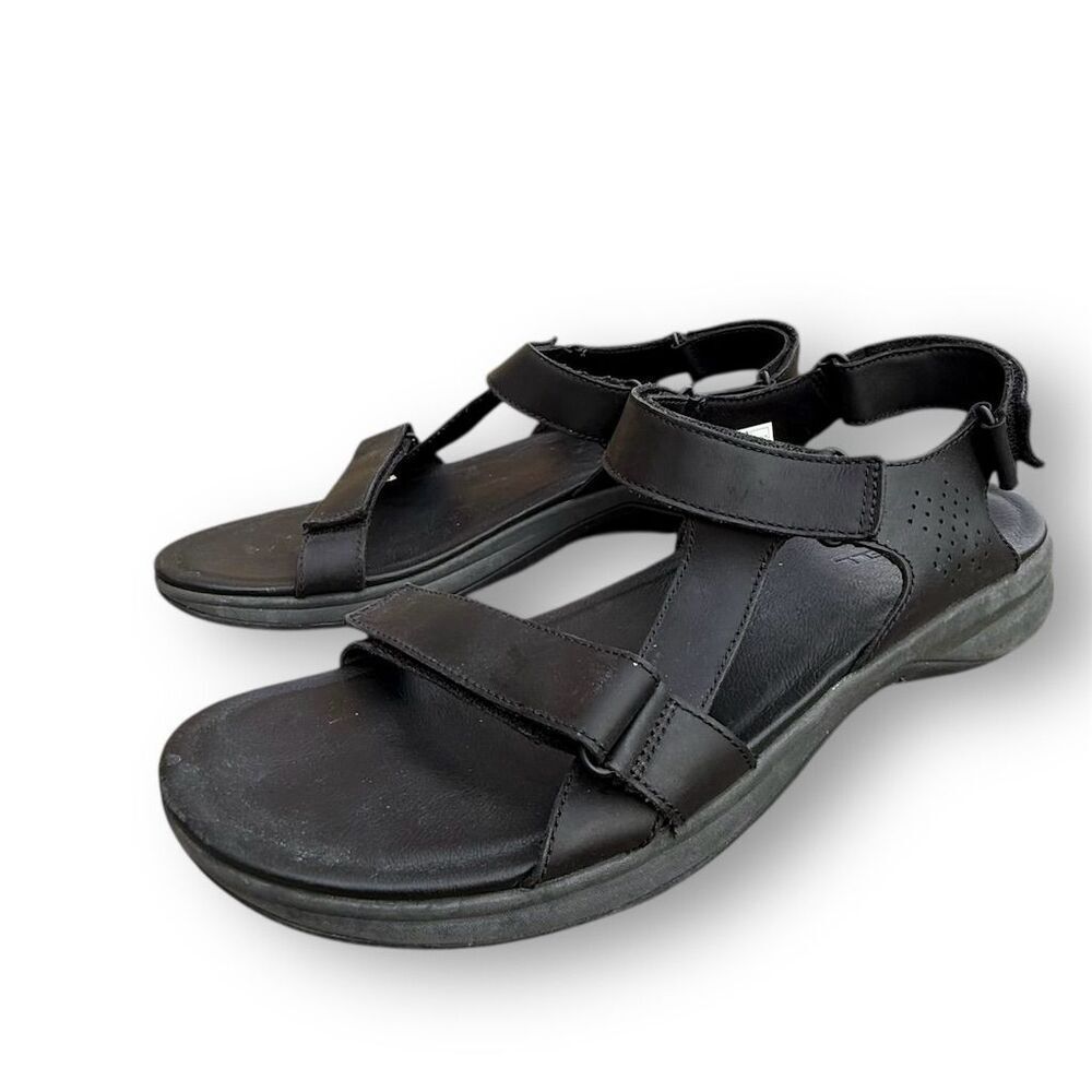 Merrell Men's Tideriser Luna Leather Sandals Black Size US 11 Casual - Picture 2 of 10